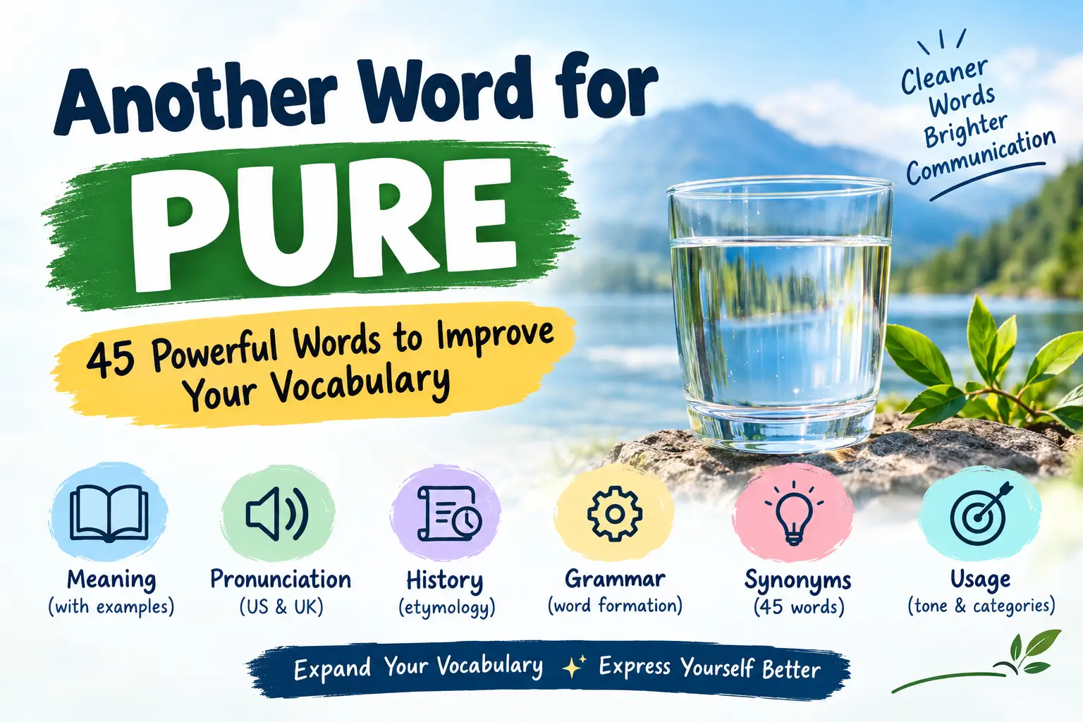 another word for pure