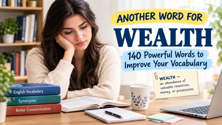 another word for wealth