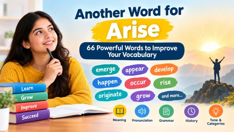 another word for arise