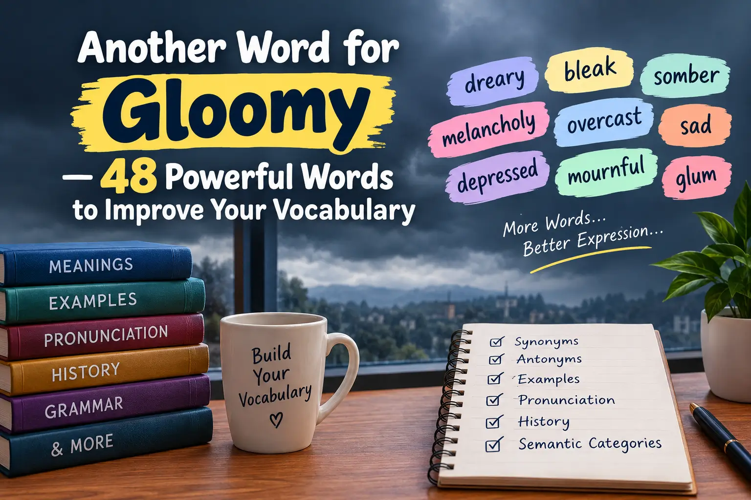 another word for gloomy
