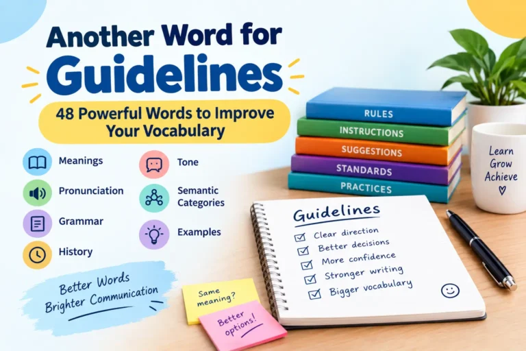 another word for guidelines