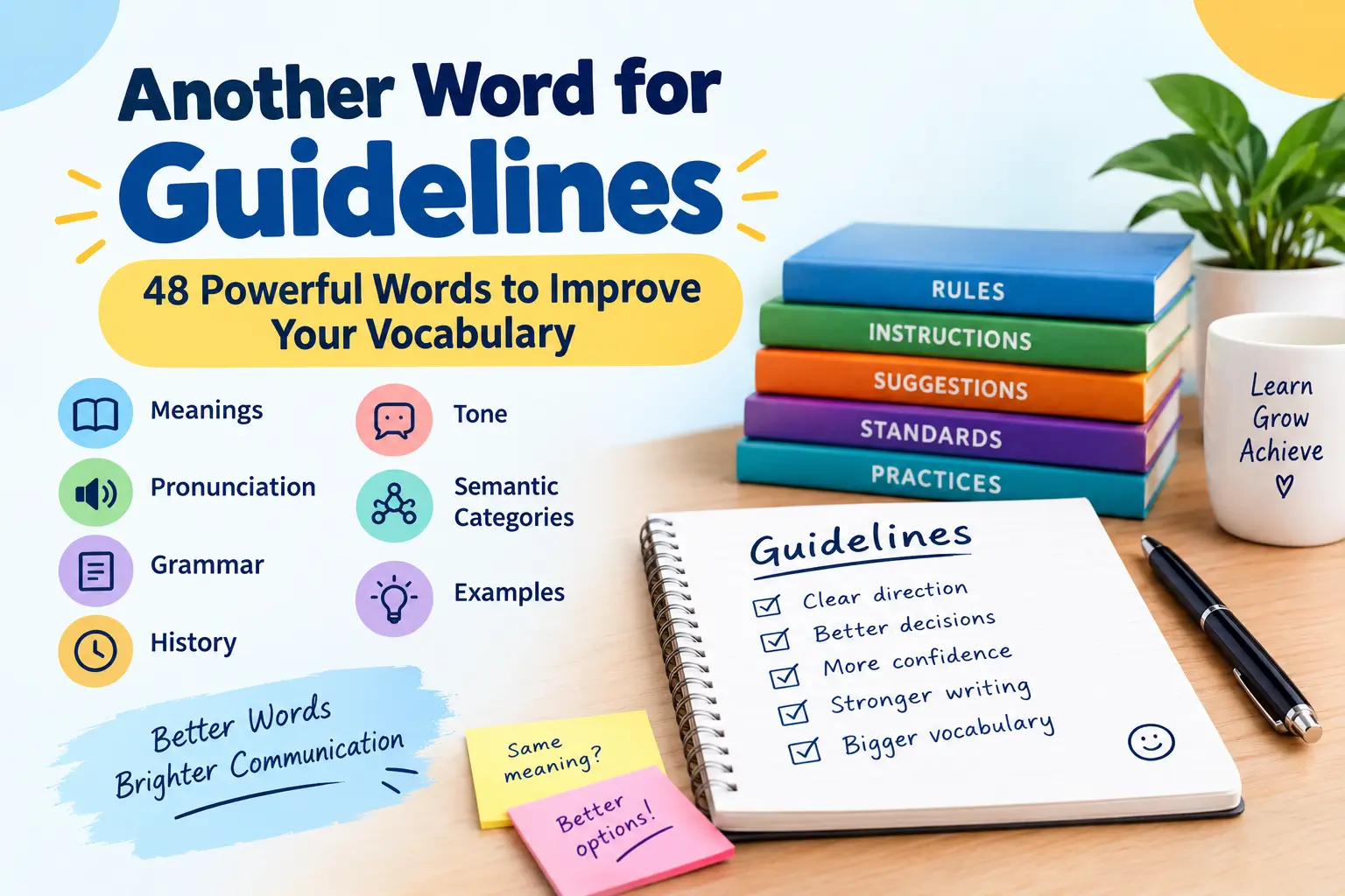 another word for guidelines