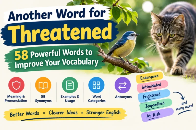 Another Word for Threatened